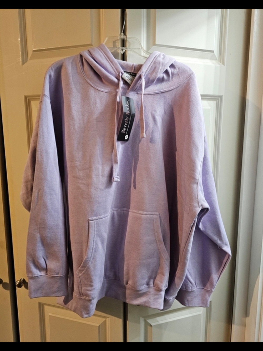 Beverly Rock Lavender Drawstring Hoodie with Front Pocket 3xl. NWT